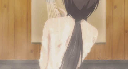 黒田 砂雪（くろだ さゆき）お風呂シーンGIFアニメ